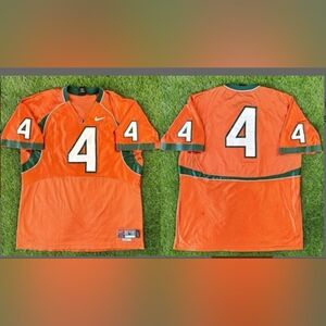 READ. Miami Hurricanes x Nike x Devin Hester #4 tribute orange jersey S-3XL